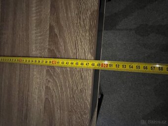 Psací stůl 48×120 barva světlého dubu/černá - 5