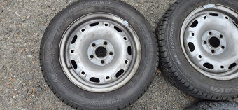 Plechové disky Škoda 5x100 5x14 ET35 165/70r14 Sava S3 zimní - 5