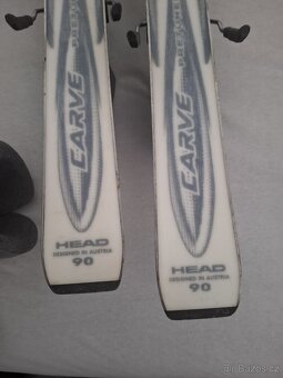 Dětské lyže 90 + vázání + boty 240 a 234 - 5