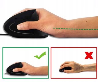 Vertikální bezdrátová ergonomická myš - 5