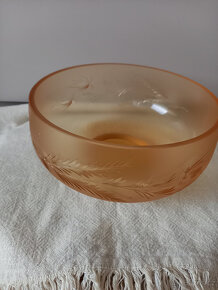Broušená skleněná mísa - 5