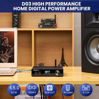 Audio zesilovač AIYIMA D03 - 5