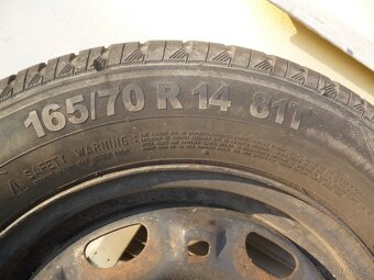 Pneu letní Continental 165/70 R14 + Disk Škoda Fabia 1 - 5