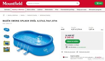 50% - Bazén SWING 4,57x2,74x1,07m+filtrace+tepelné čerpadlo - 5