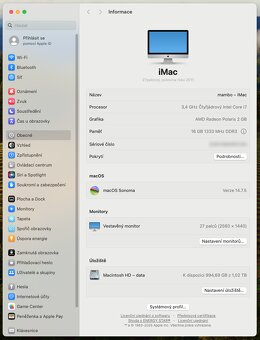 iMac 27” Mid 2011 i7, 16 GB RAM, 1TB SSD, AMD Polaris - 5