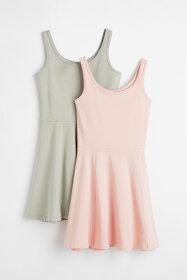 NOVÉ 2PACK LETNÍ ŽERZEJOVÉ ŠATY H&M VEL.152/164 - 5