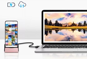 Nabíjecí stanice pro mobilní telefony. Konektor micro USB - 5