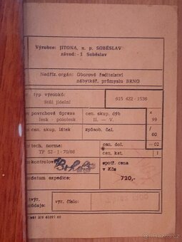 Stůl jídelní rozkládací, JITONA, socialismus,retro - 5