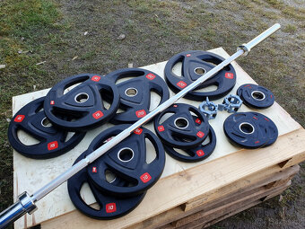 olympijská BENCH činka 128kg - NOVÁ - 5