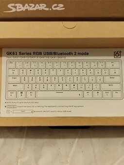 Optická mechanická herní klávesnice GK61 - 5