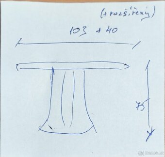 Stůl kulatý i do kuchyně - 5