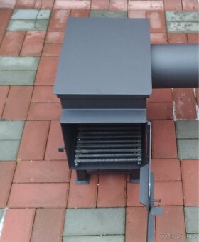 Dřevěná udírna s topeništěm, retro kování - 5