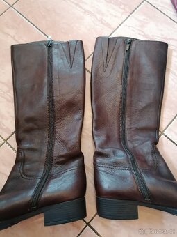 Dámské, kožené kozačky vel. 40 - 5