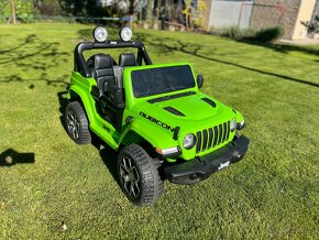 Elektrické autíčko Jeep Wrangler 4x4 - zelené; nová baterie - 5