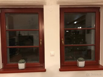Okna 2-sklo 6ks 85-87 x 120cm; dvere na terasu - 5