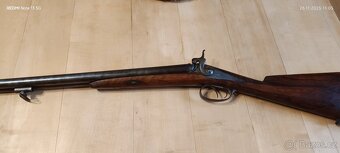 Perkusní lovecká puška v moc pěkném původním stavu. - 5