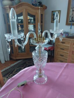 Křišťálová dvouramenna lampa - 5