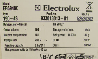 CHLADNIČKA S MRAZNIČKOU ELECTROLUX - A+ - 127cm - 5