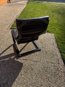 Kožené křeslo, houpací - 5