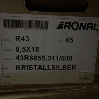 Alu RONAL 5x120 18” NOVE - 5