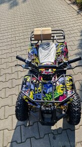 Dětská elektro čtyřkolka ATV Torino 1000W 48V Graffiti žlutá - 5