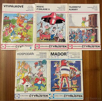 Čtyřlístky různé, mix 34ks (1978-2001) - 5