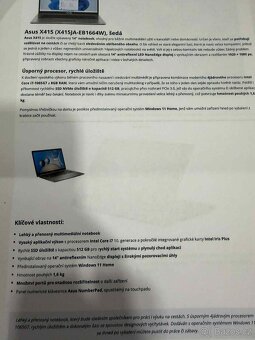 NTb Asus X415 i7, 14" - 5