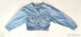Crop jeans bunda vel M oversize Vintage style - 5