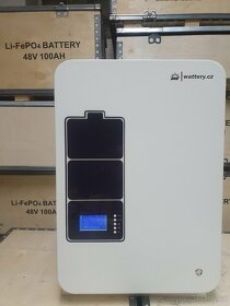 Baterie Lifepo4 5,12kWh (51,2V 100Ah) nástěnná, BMS - 5