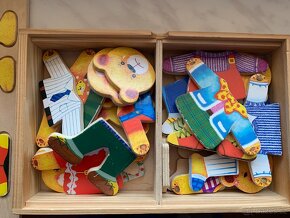 Dŕevěné puzzle šatní skŕíň - 5