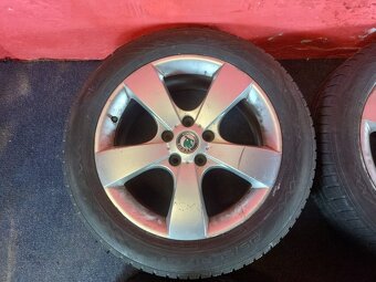 ALU disky 5x112 R17 se zimními pneu 215/55 R17 - 5