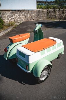 Veterán Piaggio Vespa Scooter VW sidecar (1977) - 5