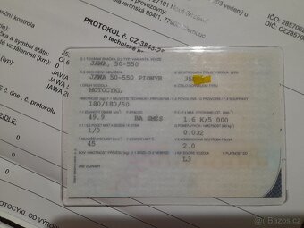 Jawa 550 rok 1957 rám s TP - 5