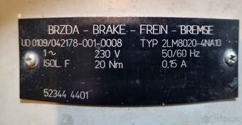 Elektromotor s převodovkou a brzdou - 5