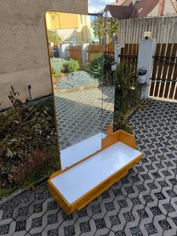 Retro toaletní stolek s opaxitovým sklem, 60. léta - 5