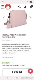 Kabelka z prave kuze crossbody - 5