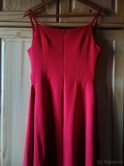 Červené dlouhé šaty Numoco velikost 38 - 5
