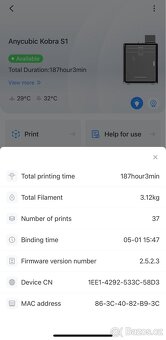 3D tiskárna Anycubic Kobra S1 – málo používaná - 5