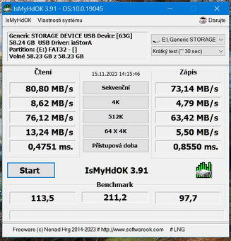 Paměťová karta MicroSD 64GB XrayDisk s SD adaptérem - rychlá - 5