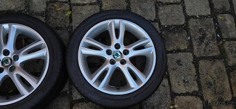 16" lité disky Škoda 205/45/16 5x100, 6,5x16",ET43 -zašlu - 5