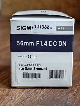 Sigma 56 mm f/1,4 DC DN Contemporary Sony E - 5