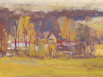 Obraz František Sadovský, Podzim na Vysočině, olej 50x67 - 5