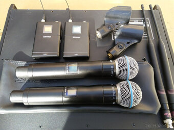 Shure UHF UR4D UR2 UR1 Beta 58a Radio Micro System ruční pře - 5