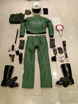 Moto kombinéza německé policie s příslušenstvím z 90. let - 5