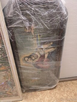 Starožitný oválný obraz - 5