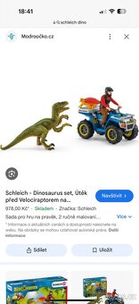 Schleich dino útěk před velociraptorem na čtyřkolce - 5