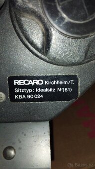 Sedadla RECARO z BMW E28 - 5