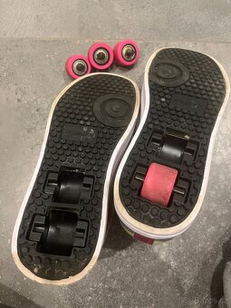 Heelys-Snazzy X2-Silver/Rainbow/Heart - koloboty vel.35 - 5