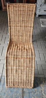 Zahradni lehátko proutěné - 5