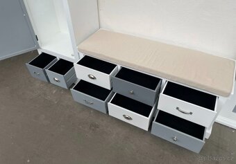 Předsíňová stěna bílá KOMPLET NOVÁ 2. jakost - 5